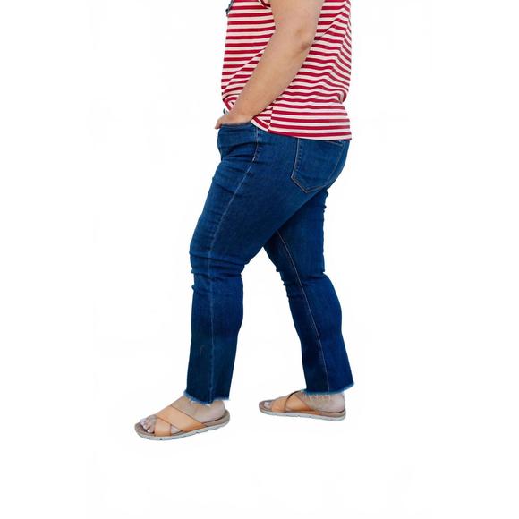 NEW LOVERVET seabrook beach high rise jeans in dark wash - Picture 3 of 10